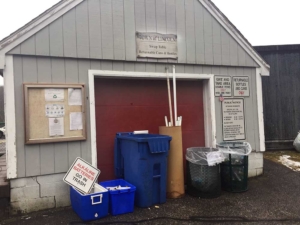 The old swap shed was closed temporarily on January 4 and a DPW employee answered questions and directed residents to the new shed.